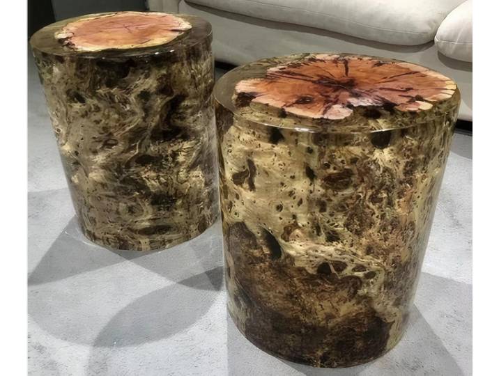 JVmoebel Beistelltisch Runder Beistelltisch aus massivem Holz in elegantem Braun von JVMoebel (1-St)