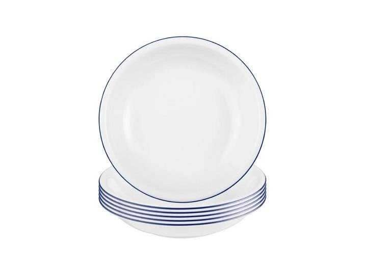 Seltmann Weiden Suppenteller Seltmann Weiden Compact Blaurand Suppenteller 20,2 cm 6er Set