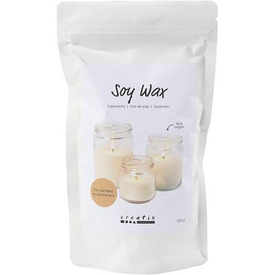 Creativ Company Sojawachs, Für Kerzen in Behältern, Creme, 250 g