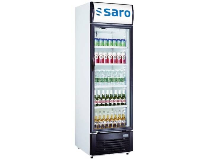 SARO Getränkekühlschrank mit Werbetafel, Modell GTK 382