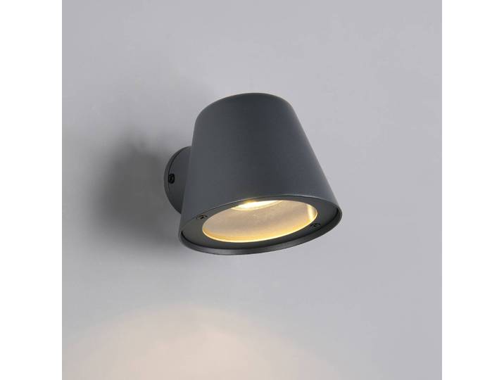 Trio Lighting Aussenwandleuchte Beni, dimmbar, schwarz, Metall, Modern, Wandleuchte außen