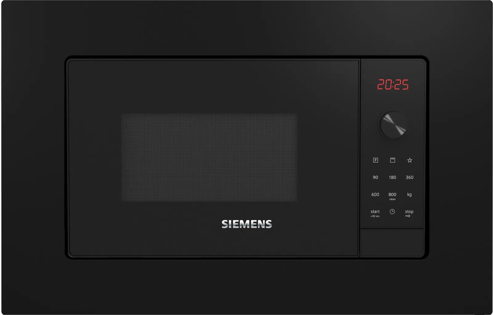 Siemens iQ300 BE623LMB3 Einbau-Mikrowelle Schwarz, Edelstahl