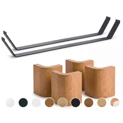 Hasena Füsse Slitto 2er-Set / 25 cm / 180 cm / Nussbaum, geölt , gebürstet, geölt / Weiss