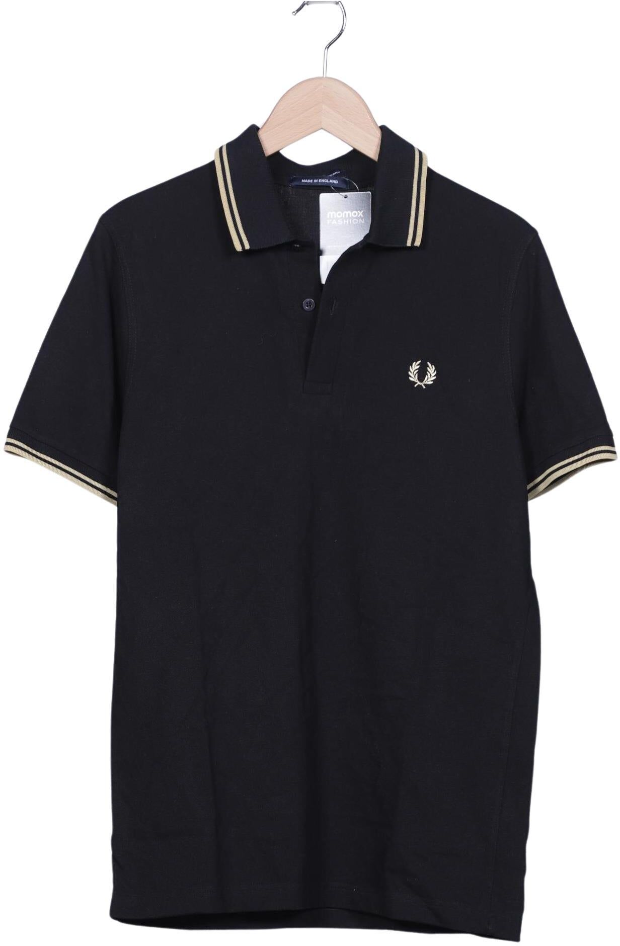 Fred Perry Herren Poloshirt, Schwarz, Gr. Xxs, Baumwolle - Second Hand