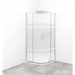 SAT TEX Duschkabine Viertelkreis 80x80 cm SATBKTEXS80CRS