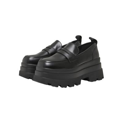 Trainingsschuh BUFFALO "Buffalo JUPITER LOAFER - VEGAN BOX", Damen, Gr. 41, schwarz, Kunstfaser, unifarben, Schuhe