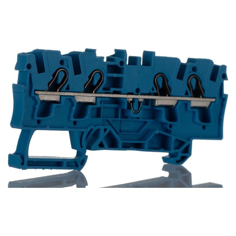 Wago DIN-Schienen-Klemmleiste 4x4mm2 blau (2004-1404)