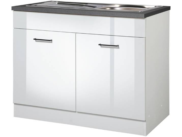 KOCHSTATION Spülenschrank KS-Trier Breite 100 cm, inklusive Einbauspüle