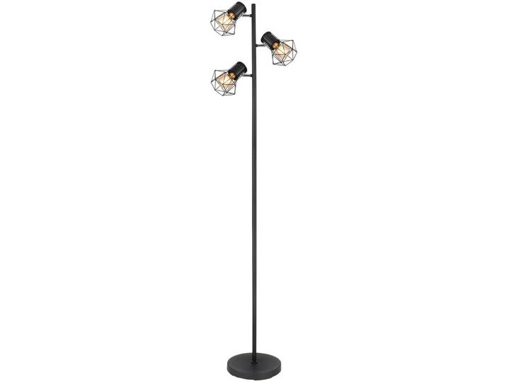 Stehlampe Schwarz matt inkl. Fußschalter