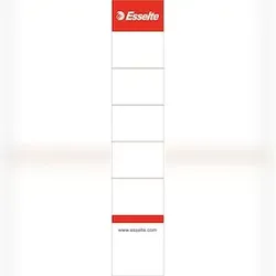 Esselte Einsteck-Rückenschilder für Ordner Nr. 1 30x158mm VE=50x10 Stück weiß