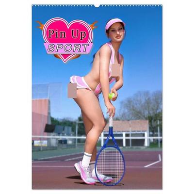 Pin Up Sport (Wandkalender 2027 DIN A2 hoch), CALVENDO Monatskalender