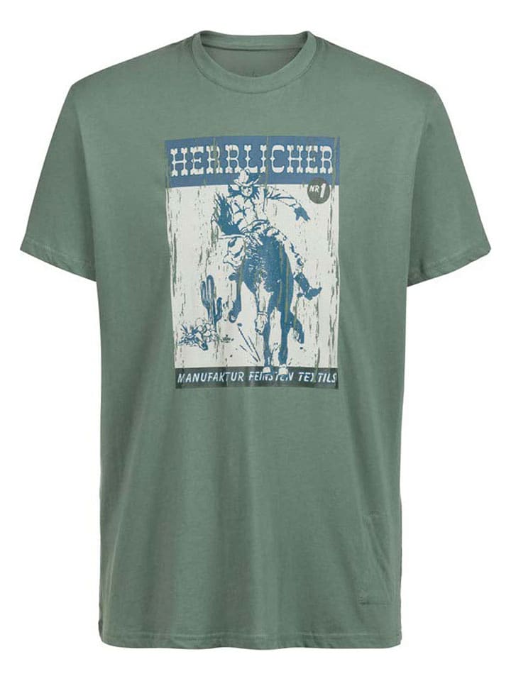 Herrlicher Shirt in Grün - M