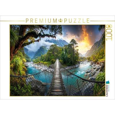 CALVENDO Puzzle Hokitika Gorge auf der Südinsel | 1000 Teile Lege-Größe 64x48cm Foto-Puzzle für glückliche Stunden, Sonstige von , Calvendo Puzzle