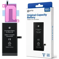 prio Akku für iPhone 16e (Universeller APN), Smartphone Akku