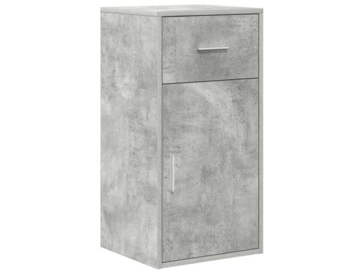 GFMGUEMV Sideboard mit Schubladen Beton Grau 38 x 34 x 75 cm Modern Rechteckig, stabil, vielseitig einsetzbar, Wohnzimmer, Esszimmer, Flur, einfache Montage