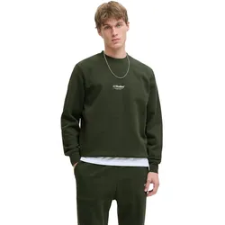 Jack & Jones Herren Sweatshirt JJESOHO SWEAT CREW NECK - Relaxed Fit - 12278791 Mineral Blue - M
