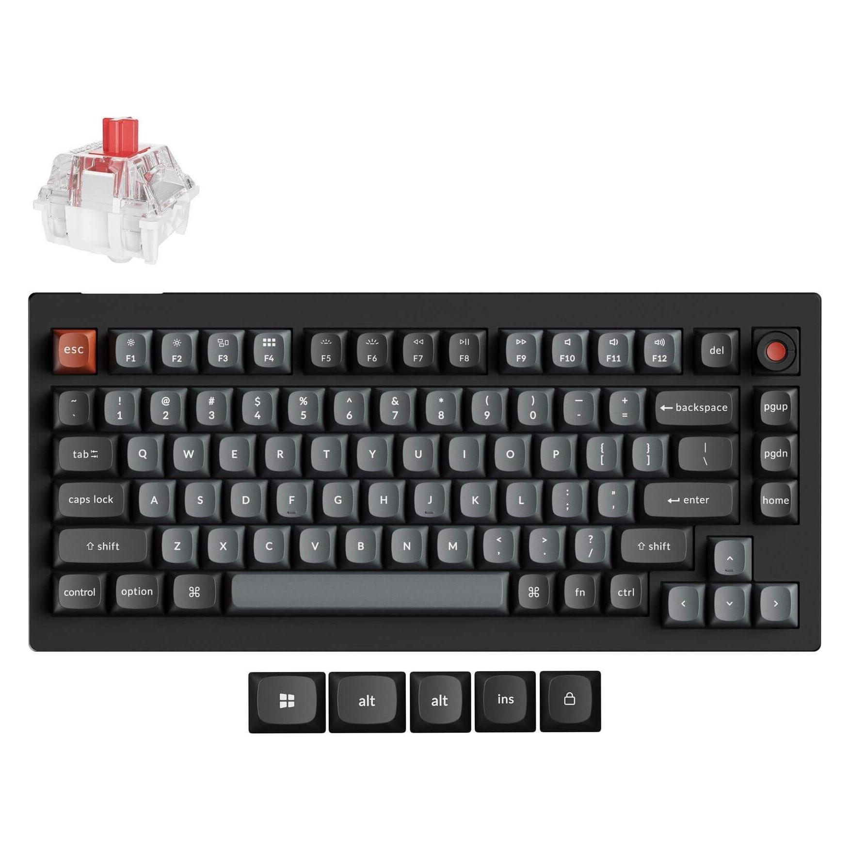 Keychron V1W-D1 8K QMK Wired Custom Mechanical Keyboard (US, Kabelgebunden) (V1W-D1)