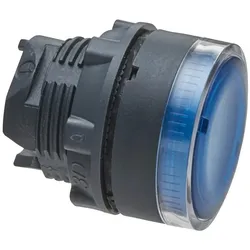 Schneider Electric ZB5AW36 Leuchtdrucktaster, Frontelement, Harmony XB5, Kunststoff, 22mm, blau, für BA9s