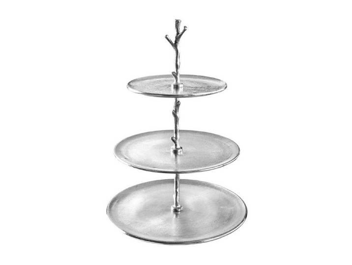 Licht-Erlebnisse Servierplatte CASPIAN, Metall-Aluminium-Legierung