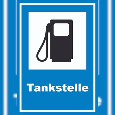 HB-Druck Tankstelle Aufkleber A0 (841x1189mm)