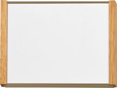 moedel Türschild LMH, DIN A6, individuell beschriftbar, Polyester-Abdeckung, Klebemontage, B 159,5 x H 105,5 mm, Aluminium, bronze/Eiche