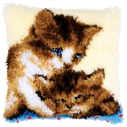 Knüpfkissen "Katzenbabys"