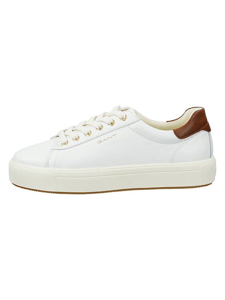 GANT Footwear Leder-Sneakers "Avino" in Weiß - 38