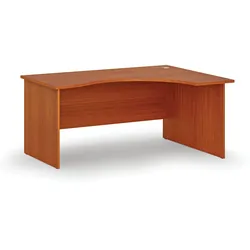 Ergonomischer Bürotisch PRIMO WOOD, 160x120 cm, rechts, Kirsche