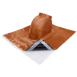 Abgasrohrdurchführung Rot Ø 125 mm UV-beständig für Metalldach