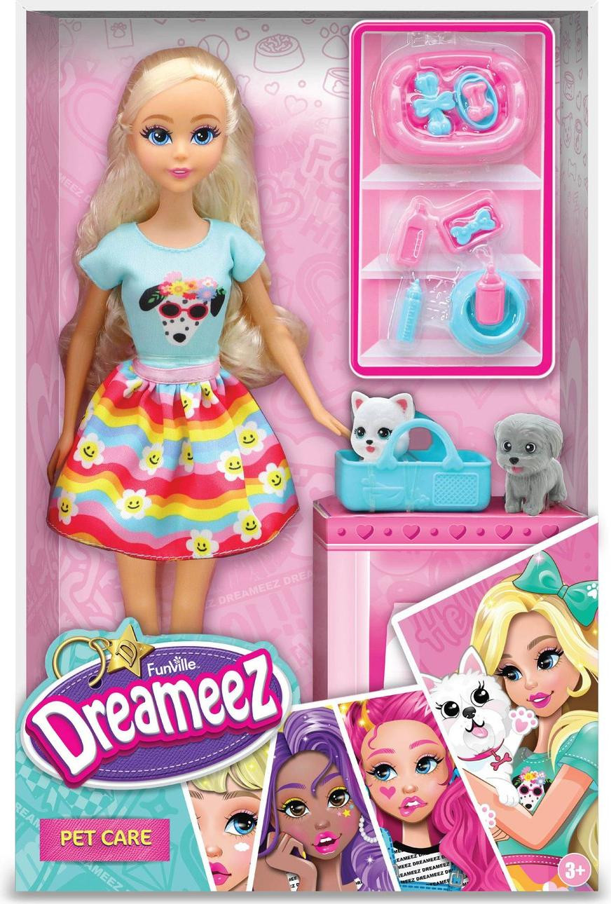 Dreameez Speelset hondenschool met pop, puppy's en accessoires