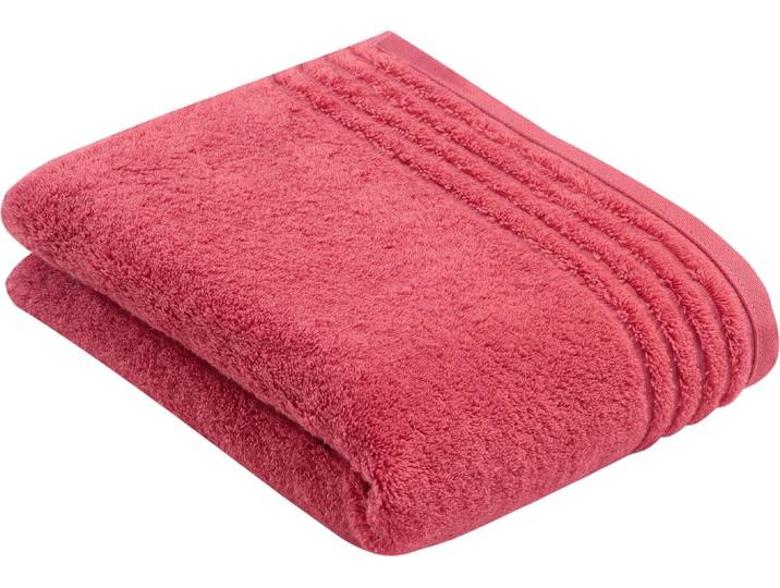 Badetuch VOSSEN Vienna Style Supersoft , rot (maroon), B:67cm L:140cm, Walkfrottee, Baumwolle, Handtücher, Badetuch, Supersoft Baumwolle