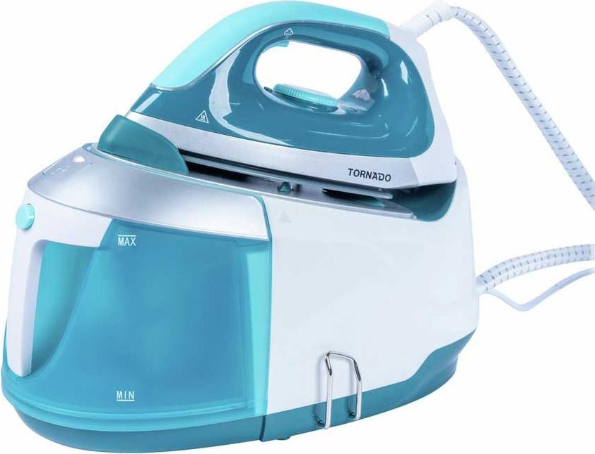 Tornado TSS-2400D Stoomstrijkijzer, 2400 W, Wit/Blauw, 1,8 liter
