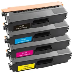 Kompatibles Tonerkartuschen Set Brother TN-325 schwarz, cyan, magenta, gelb, TN325CYMK