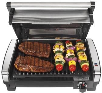 Hamilton Beach Indoor Searing Grill with Lid Window
