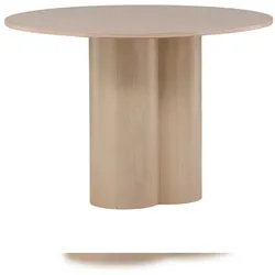 Ebuy24 Olivia Esstisch Ø110cm whitewash.