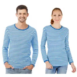 Langärmeliges Ringelshirt "Blue Stripes" unisex