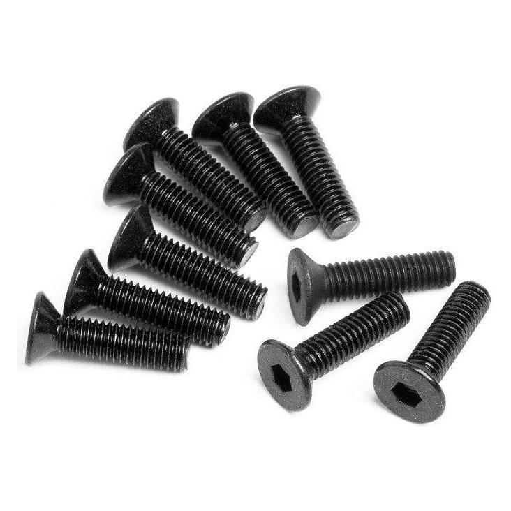 HPI Flat Head Screw M3x12mm (hex Socket/10pcs) (10 Schrauben pro Stück) (Z084)