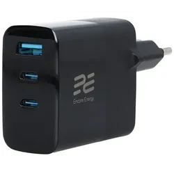 Neue Netzladegerät Encore Energy GaN QC 4+ PD 3.0 USB-A USB-C x2 65W MD-6583R Display + USB-C Kabel Encore Energy 2m