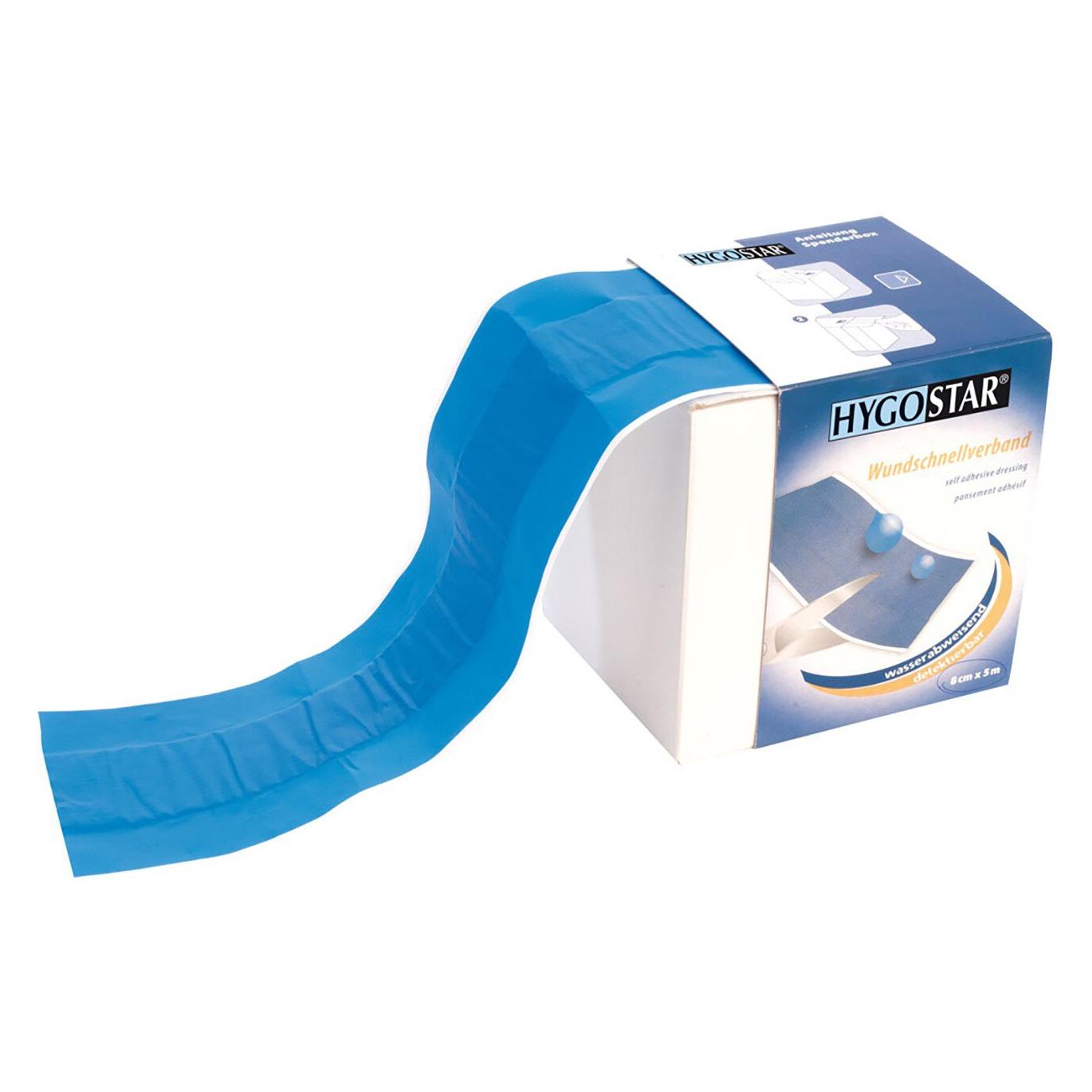 franz mensch Wundschnellverband auf Rolle PE, blau, 6cm x 5m (50029)