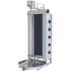 Dönergrill / Gyrosgrill - 5 Brenner - Elektro - Motor oben - max. 80 kg
