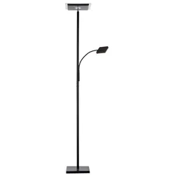 JUST LIGHT. LED-Stehlampe Hans Alu, Eisen, Stahl & Metall