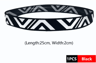 Inspire Picks Breathable Sports Sweat Headband Wide Elastic Stretch Hairband For Running, Yoga & Fitness black