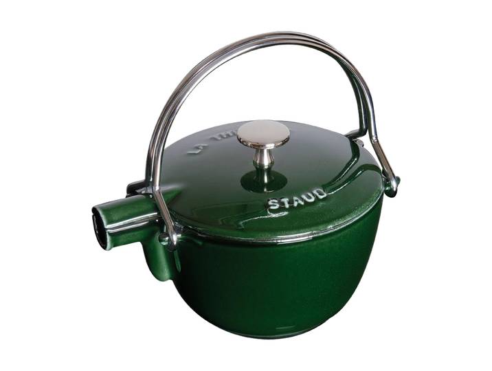 STAUB Staub Teekanne Gusseisen rund 1,15 L Basilikumgrün