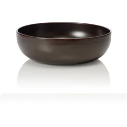 ROCKZZERO® - Schale, Ø 26 cm, metallic brown, Steinzeug