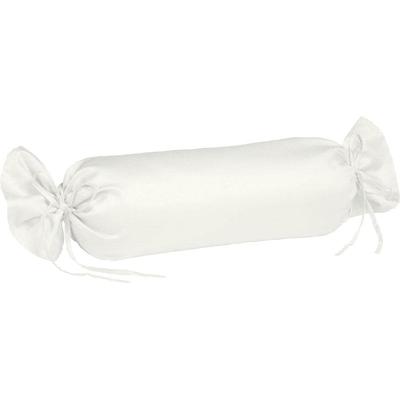Nackenrollenbezug FLEURESSE "Colours", beige (naturweiß), B:15cm L:40cm, Mako-Satin, Obermaterial: 100% Baumwolle, Kissenbezüge, Mako Satin, glänzend, glatt, Premium Qualität
