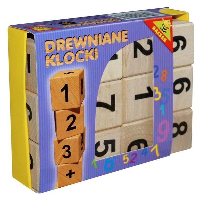 Tupiko TOY WOODEN BLOCKS SET NUMBERS 1-2-3 (123 4272)