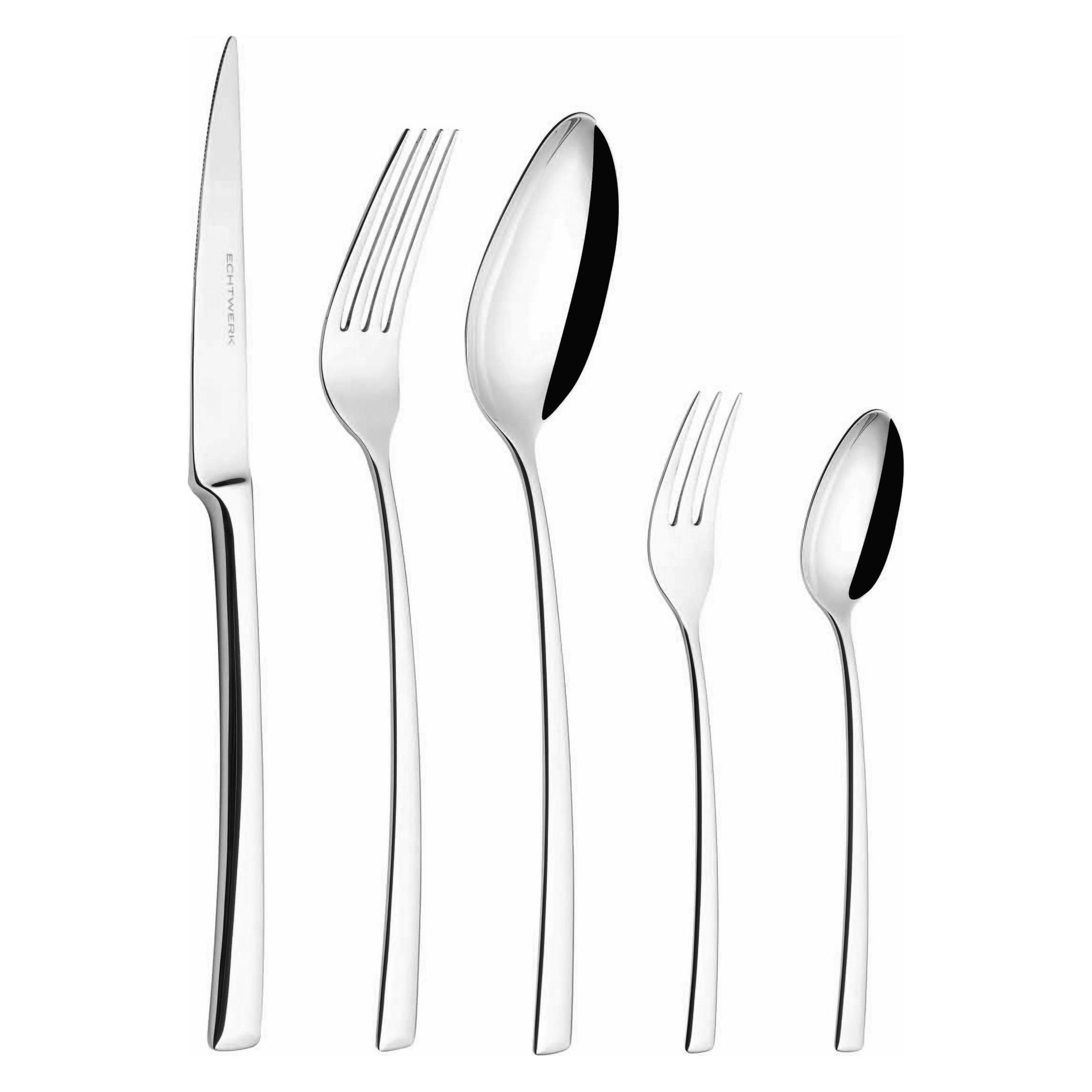 Echtwerk Tafelbesteck "AVELINO" 30 tlg. - Silber (30 Stk., Besteck Set) (EW-BS-0540)