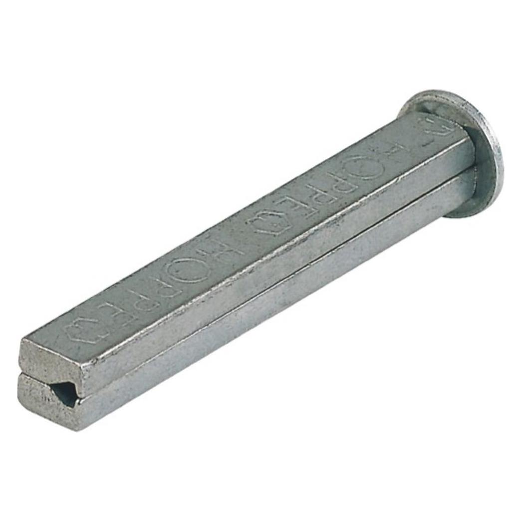 Hoppe Vierkantstift I-Profilstift Vierkant 10 x 100 mm Eisen verzinkt geteilt (4546580)