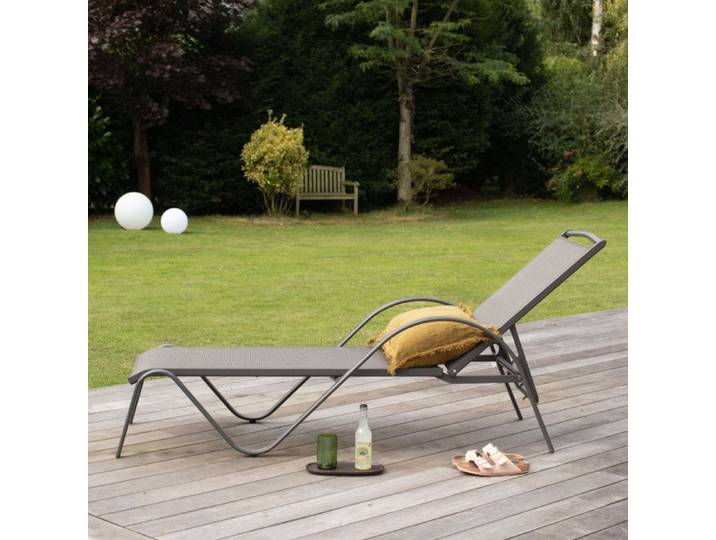 Bain de soleil Sunset Gris Anthracite Wilsa Garden