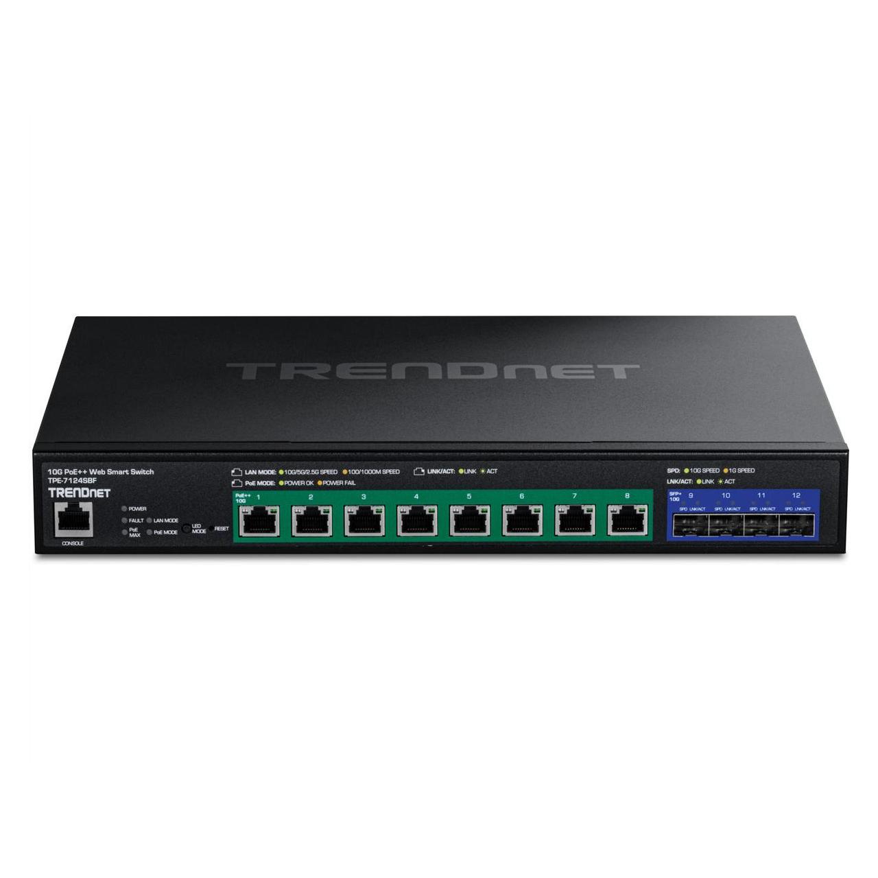 Trendnet Ethernet Switch Gigabit POE (12 Ports) (TPE-7124SBF)